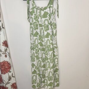 Show Me Your Mumu|Green and White Sleeveless Scoop Neck Sundress with Pockets